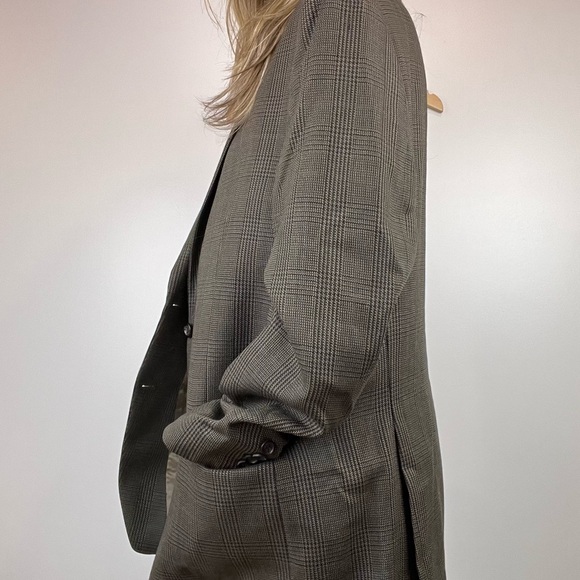 Vintage Ralph Lauren 100% Wool Plaid Preppy Style Jacket Blazer stunning large - Picture 15 of 16